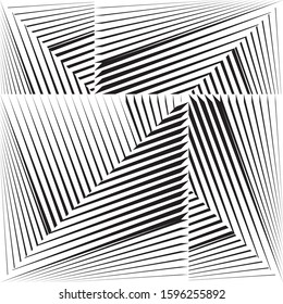 Abstract halftone lines background, minimal geometric dynamic pattern, vector modern design texture.