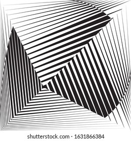 Abstract halftone lines background, minimal geometric dynamic pattern, vector modern design texture.