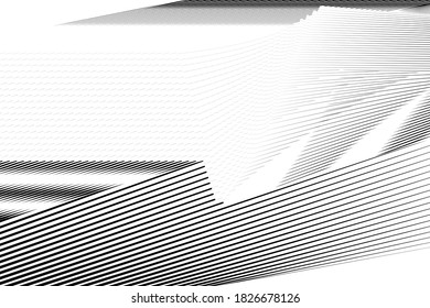 Abstract halftone lines background, minimal geometric dynamic pattern, vector modern design texture for card, banner, cover, poster, decoration.