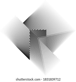 Abstract halftone lines background, minimal geometric dynamic pattern, vector modern design texture for card, cover, poster, decoration.