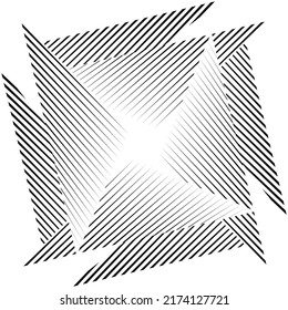 Abstract halftone lines background, minimal geometric dynamic pattern, vector modern design texture.