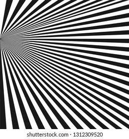 Abstract halftone lines background, trendy black and white geometric pattern, vector modern design optical illusion texture.