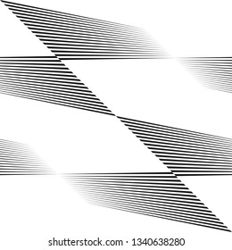 Abstract halftone lines background, trendy geometric pattern, black and white texture, vector modern design card, cover, banner.