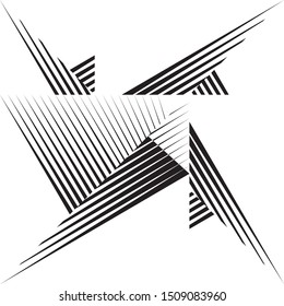 Abstract halftone lines background, trendy geometric dynamic pattern, vector modern design texture.