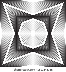 Abstract halftone lines background, trendy geometric pattern, vector modern design texture.