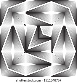 Abstract halftone lines background, trendy geometric pattern, vector modern design texture.