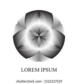 Abstract halftone lines background, trendy geometric dynamic pattern, vector modern design texture.