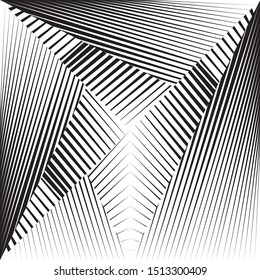 Abstract halftone lines background, trendy geometric dynamic pattern, vector modern design texture.
