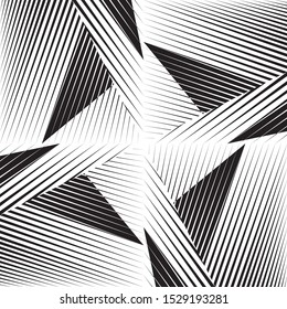 Abstract halftone lines background, trendy geometric dynamic pattern, vector modern design texture.