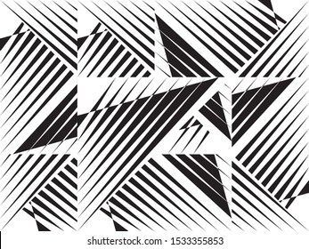 Abstract halftone lines background, trendy geometric dynamic pattern, vector modern design texture.