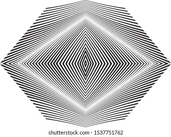 Abstract halftone lines background, trendy geometric dynamic pattern, vector modern design texture.