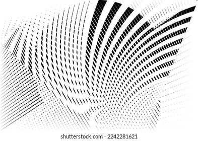 fondo negro y blanco, patrón dinámico geométrico creativo, textura de diseño moderno vectorial