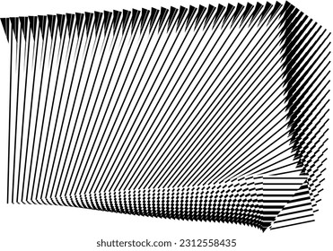 fondo negro y blanco, patrón dinámico geométrico, elemento de diseño moderno vectorial