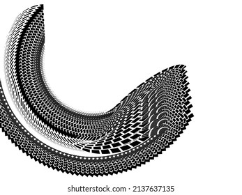 Abstract halftone lines circle background, geometric dynamic pattern, vector modern design texture.