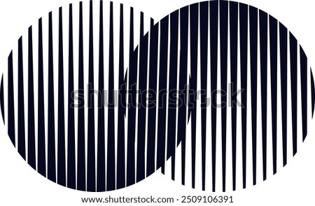 abstract halftone lines circular design
