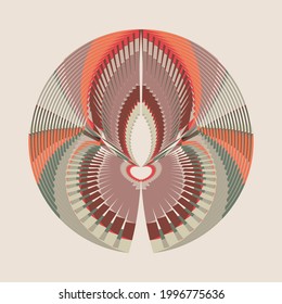 Abstract halftone lines colorful background, creative geometric dynamic pattern, vector modern design texture.