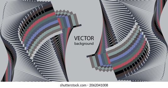 Resumen de líneas de medio tono de fondo colorido, patrón dinámico geométrico, textura de diseño moderno vectorial.