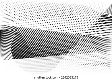 abstract halftone lines and dots background, creative dynamic pattern, vector modern design texture
