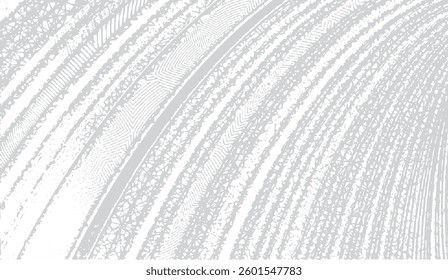Abstract Halftone Lines Engraved Texture Backdrop: A detailed engraving pattern with a curving halftone lines, ideal for creating backgrounds or design elements that require a unique etched effect