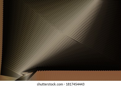 Resumen de líneas de medio tono fondo de efecto metálico oro, textura de diseño vectorial moderno para tarjeta, cubierta, afiche, decoración.