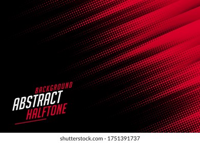 abstract halftone lines in red and black color