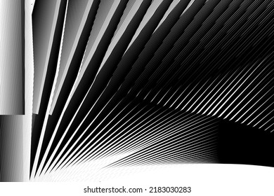 Resumen de fondo de onda de las líneas de medio tono, patrón dinámico geométrico, textura de diseño moderno vectorial.