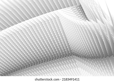 Abstract halftone lines waves background, dynamic pattern, vector modern design texture.