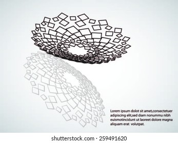 Abstract Halftone Logo Design Element. Vector illustration. 