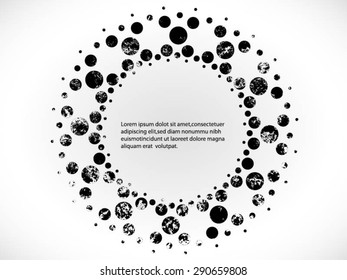 Abstract Halftone Logo Design Element. Vector illustration.