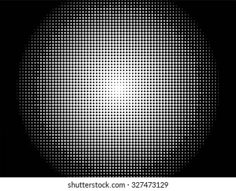 Abstract halftone logo design element