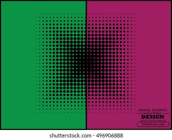 Abstract halftone logo design element