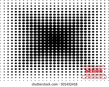 Abstract halftone logo design element