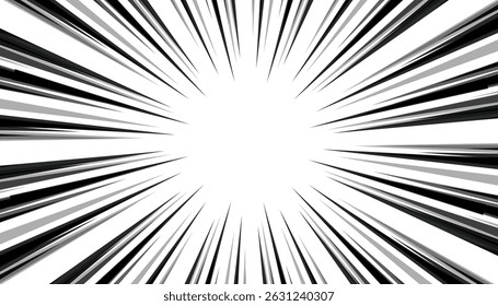 Abstract halftone manga comic zoom background