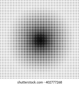 Abstract halftone monochromatic background. Stock vector.