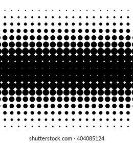 Abstract halftone monochromatic background. Stock vector.