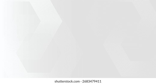 Meio-tom abstrato sobre fundo branco. Vetor hexágono moderno