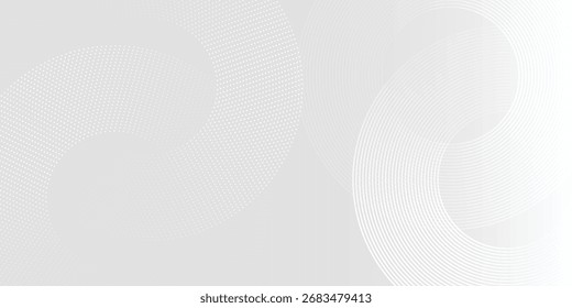 Abstractas semitono sobre fondo blanco. Vector Modern Circle