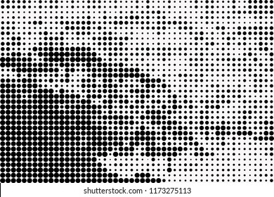 abstract halftone pattern