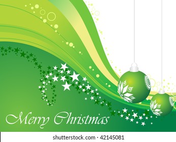 abstract halftone pattern background with hanging decorated xmas ball