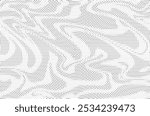 Abstract halftone pattern dot background texture. Liquid effect overlay grunge dots distress linear vector.	