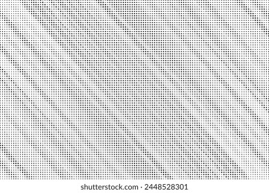 Abstract halftone pattern. Dot background texture overlay grunge distress linear vector.