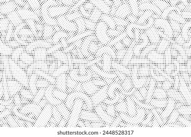 Abstract halftone pattern. Dot background texture overlay grunge distress linear vector.