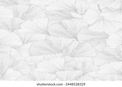 Abstract halftone pattern. Dot background texture overlay grunge distress linear vector.