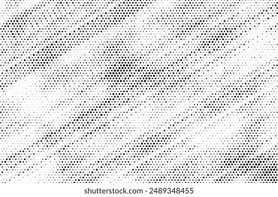  motif Abstrait à mi-teinte texture arrière-plan point superposition grunge détresse Image vectorielle linéaire . Points de demi-teinte comiques d'arrière-plan rétro, style pop-art.  Illustration vectorielle.