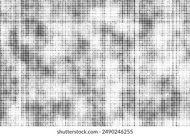 Abstract halftone pattern dot background texture. Overlay grunge dots distress linear vector.