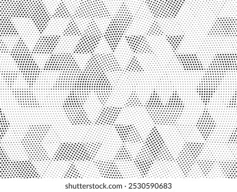 Abstract halftone pattern dot background texture. Overlay grunge dots distress linear vector.