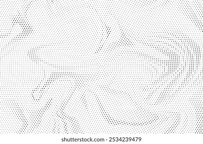 Abstract halftone pattern dot background texture. Liquid effect overlay grunge dots distress linear vector.	