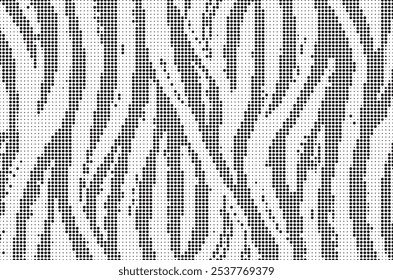 Abstract halftone pattern dot background texture. Zebra effect stipe dotted overlay grunge dots distress linear vector.	