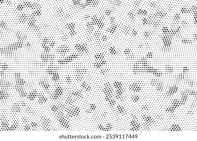 Abstract halftone pattern dot background texture. Overlay grunge dots distress linear vector.