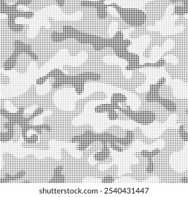 Abstract halftone pattern dot background texture. Overlay grunge dots distress camouflage vector.	